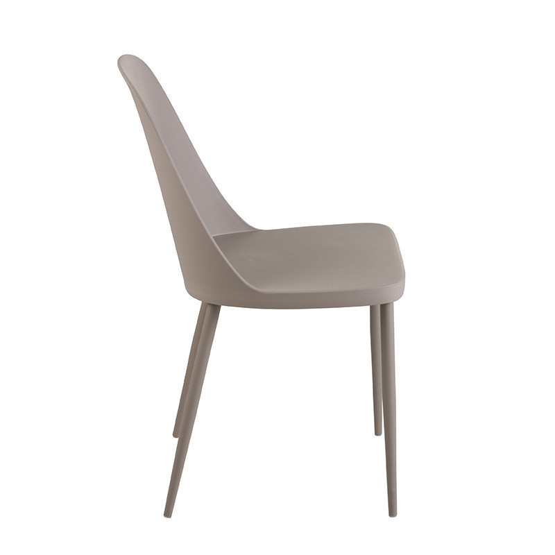 Chaise grise dossier haut - Rosa