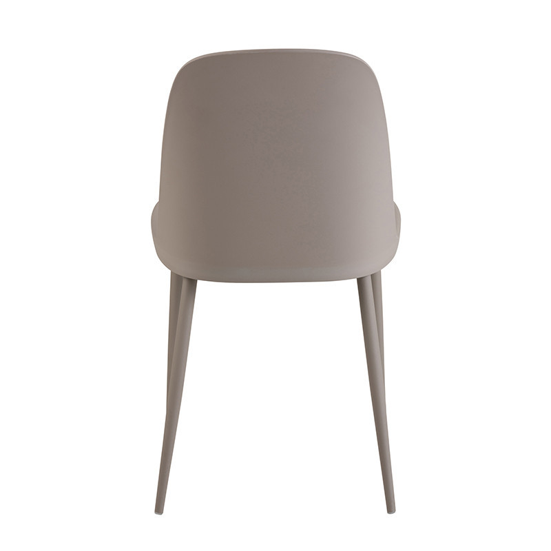 Chaise grise design dossier haut - Rosa