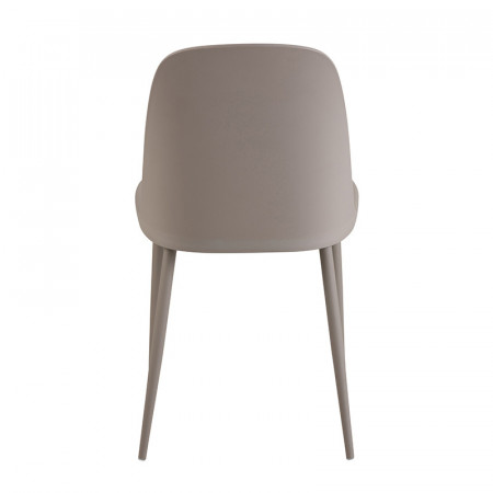 Chaise grise design dossier haut - Rosa