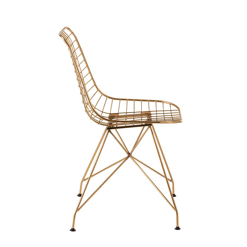 Chaise design dorée - Carlo 