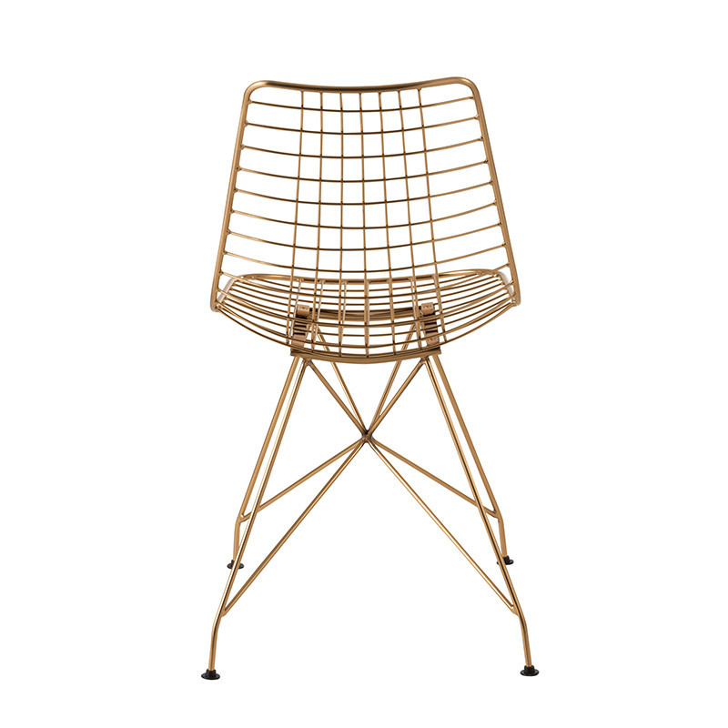 Chaise design dorée - Carlo 