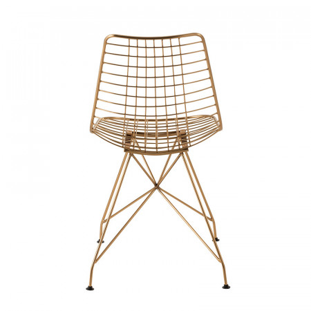 Chaise design dorée - Carlo 