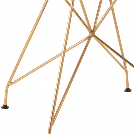 Chaise design dorée - Carlo 