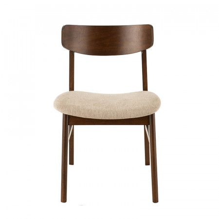 Chaise vintage design bois marron - Marta