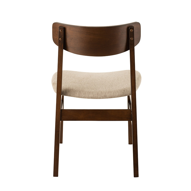 Chaise vintage design bois foncé - Marta