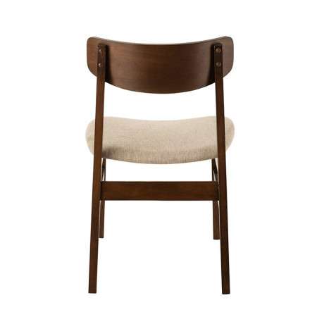 Chaise vintage design bois foncé - Marta
