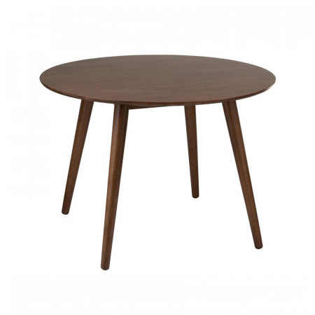 Table ronde vintage en bois foncé - Marta