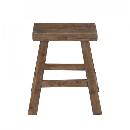 Tabouret bois brut marron style chalet - Bess