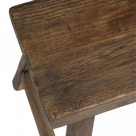 Tabouret bois brut marron - Bess 