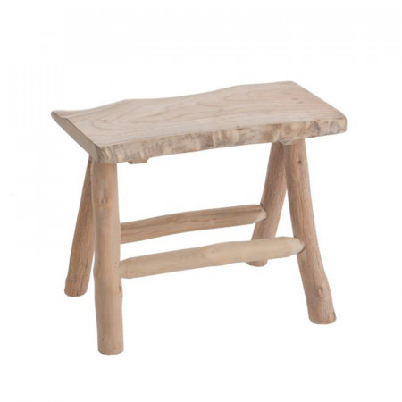 Tabouret bois brut naturel - Sol