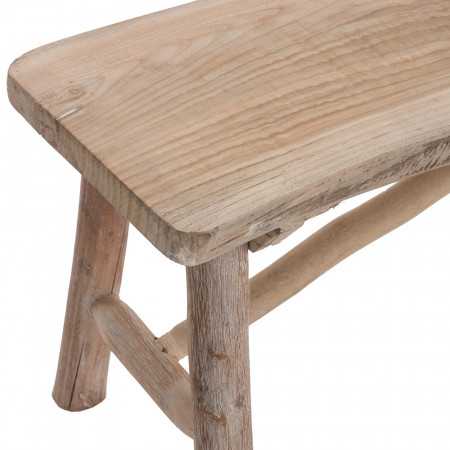 Banc en bois brut naturel - Sol