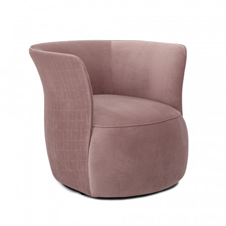 Fauteuil rose design pivotant Bloomingville - Marini