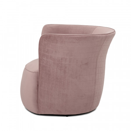 Fauteuil rose pivotant design Bloomingville - Marini