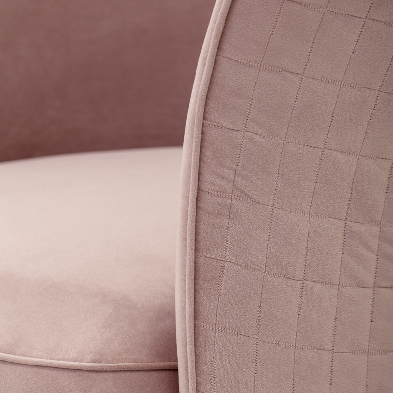 Fauteuil design rose pivotant Bloomingville - Marini