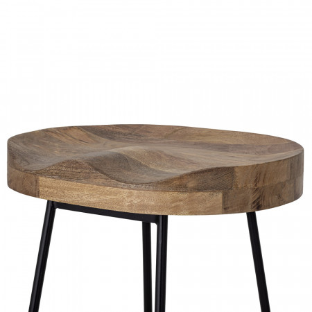 Tabouret de bar design bois et métal Bloomingville - Vany