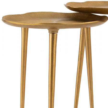 Table gigogne dorée art déco - Cly