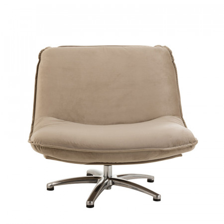 Fauteuil beige pivotant design - Dino
