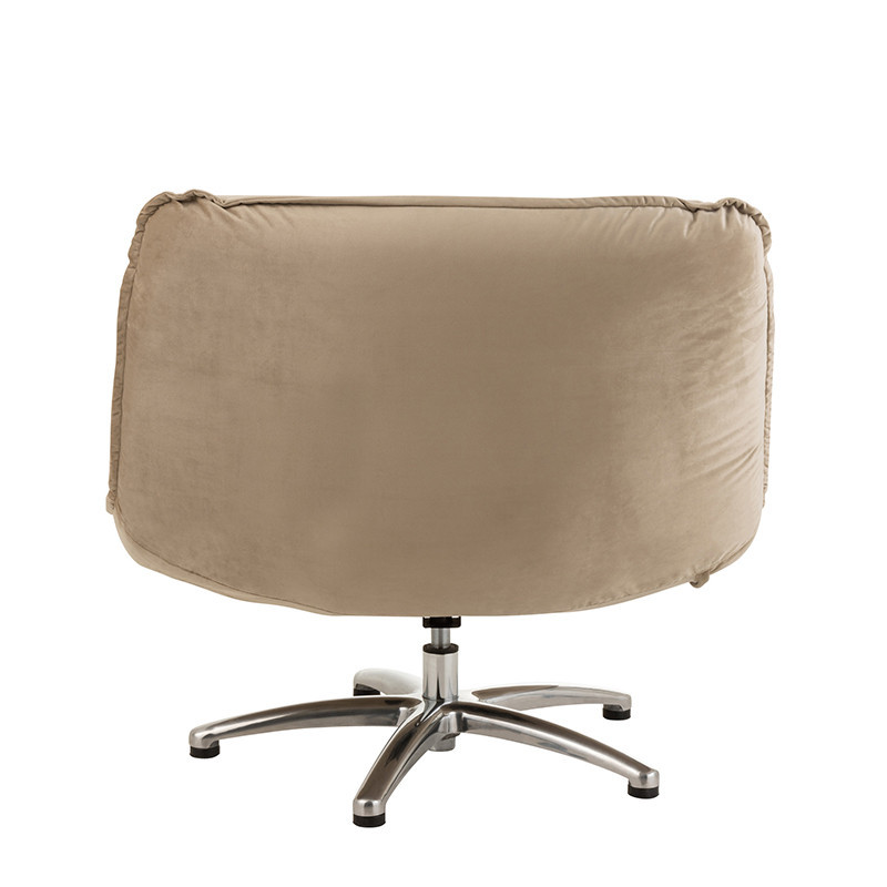 Fauteuil beige design pivotant - Dino