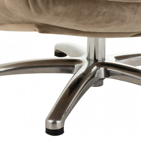 Fauteuil beige design pivotant - Dino 