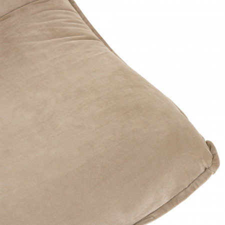 Fauteuil beige design pivotant - Dino 