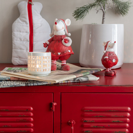 Petit meuble d'atelier métal rouge 9 casiers - Ria
