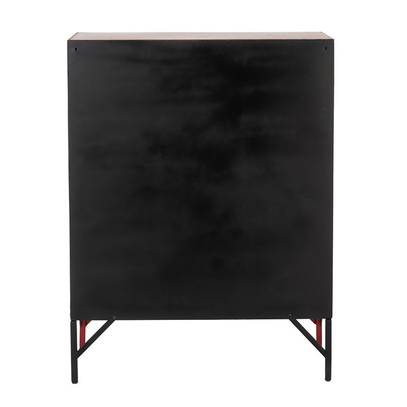 Petit meuble d'atelier en métal rouge 9 casiers - Ria 