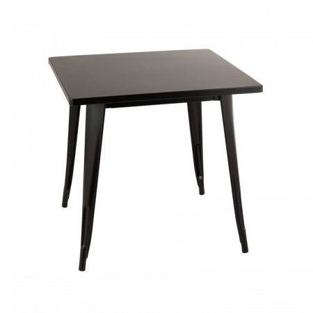 Table bistrot en métal noir carrée - Coff