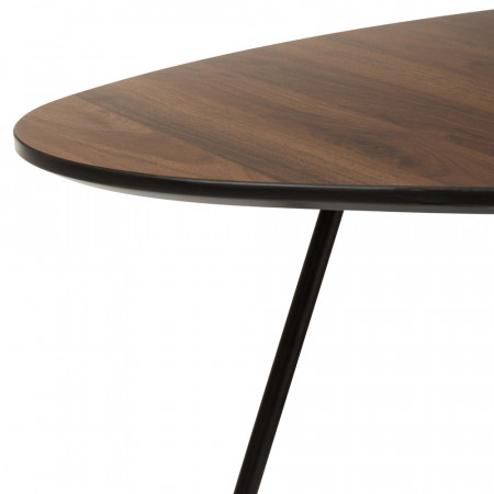 Table basse vintage en bois galet - Annie