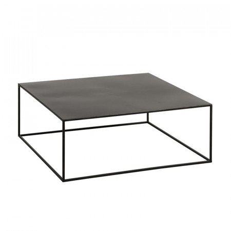 Table basse métal noir carrée - Salia