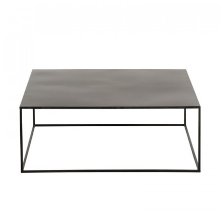 Table basse en métal noir carrée - Salia