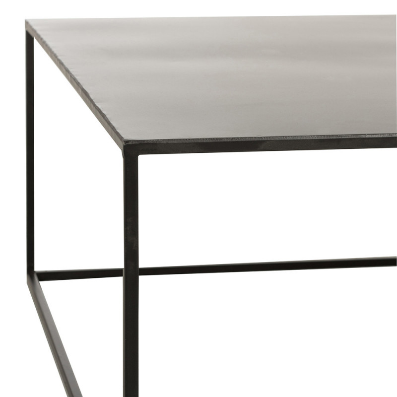 Table basse métal noir carrée - Salia 