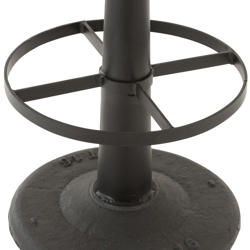 Tabouret de bar industriel cuir sans dossier - Stir