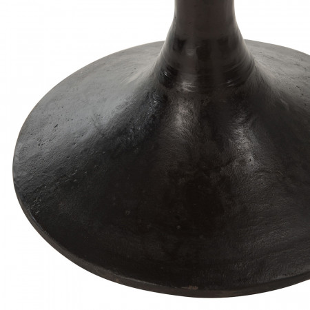 Tabouret de bar rond noir sans dossier - Timéo 