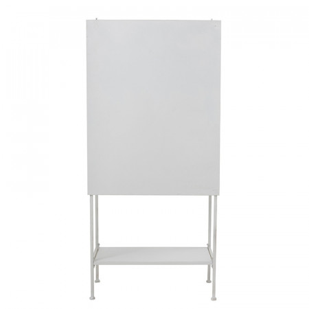 Meuble vitrine métal blanc design - Loise