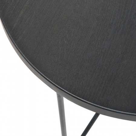 Table gigogne design noire - Oba
