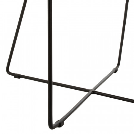 Fauteuil en cuir marron industriel - Syl