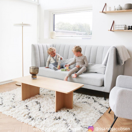 Table basse rectangulaire en bois design Hubsch - Sine