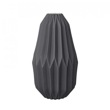 Vase gris géométrique Bloomingville - Fluted 