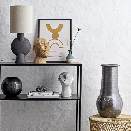 Sculpture visage abstrait blanc Bloomingville - Arty 