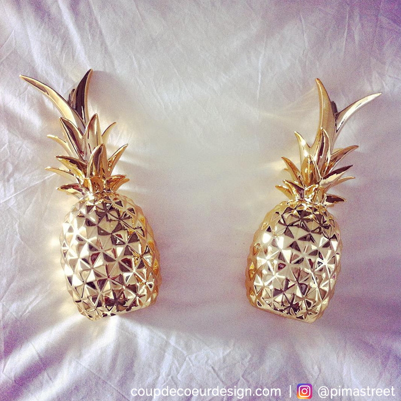 Ananas déco doré Bloomingville - Ananas 