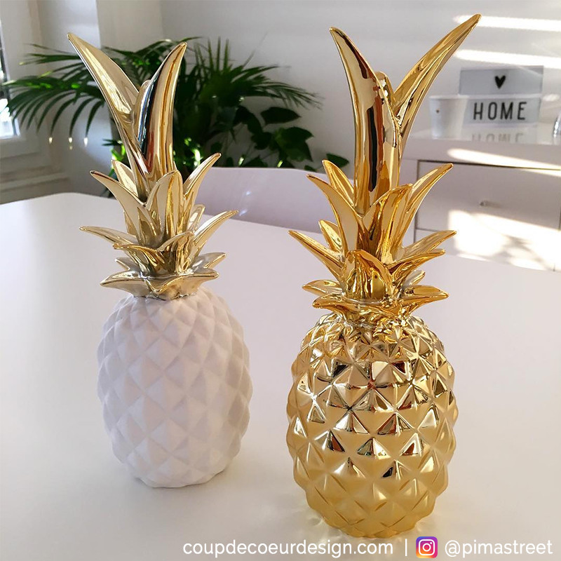 Ananas déco doré Bloomingville - Ananas 