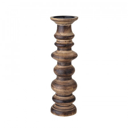 Grand bougeoir en bois design H 30cm - Paulo 