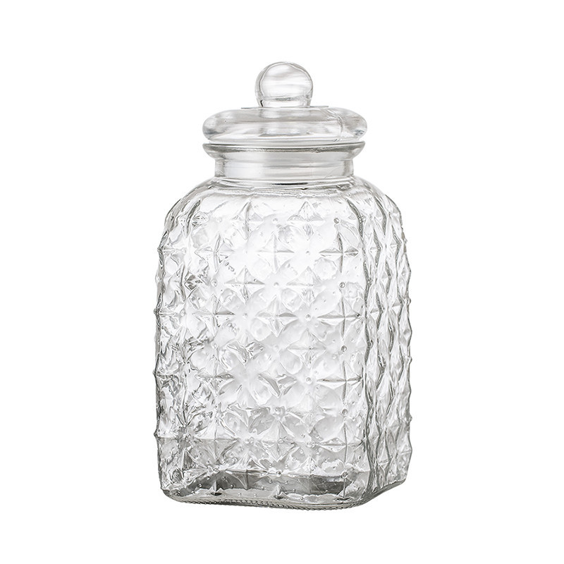 Grande bonbonnière en verre transparent design - Tagada 