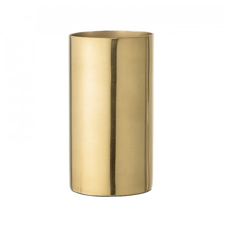 Vase bleu doré design Bloomingville en aluminium - Gold 