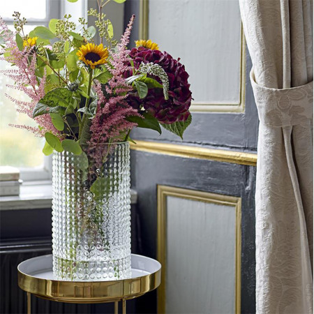 Vase en verre Bloomingville relief bulles - Bottle 