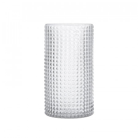 Vase en verre Bloomingville relief bulles - Bottle 