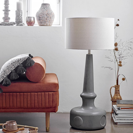 Méridienne orange en velours design Bloomingville
