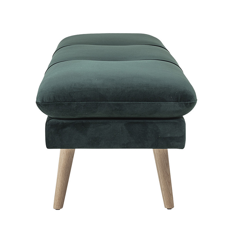Banc velours vert Bloomingville