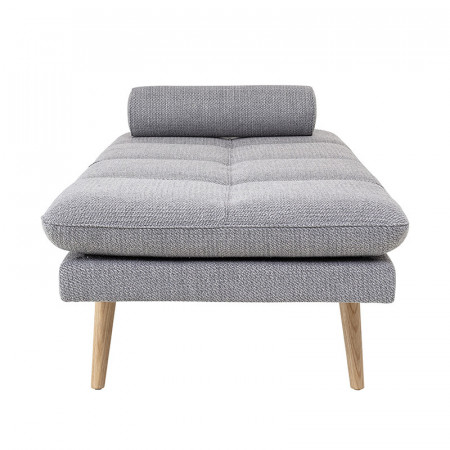 Méridienne scandinave en tissu gris Bloomingville - Grace 