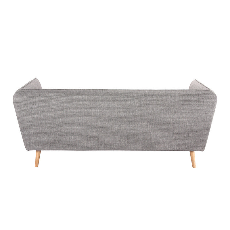 Canapé gris 2 places scandinave dossier capitonné Bloomingville